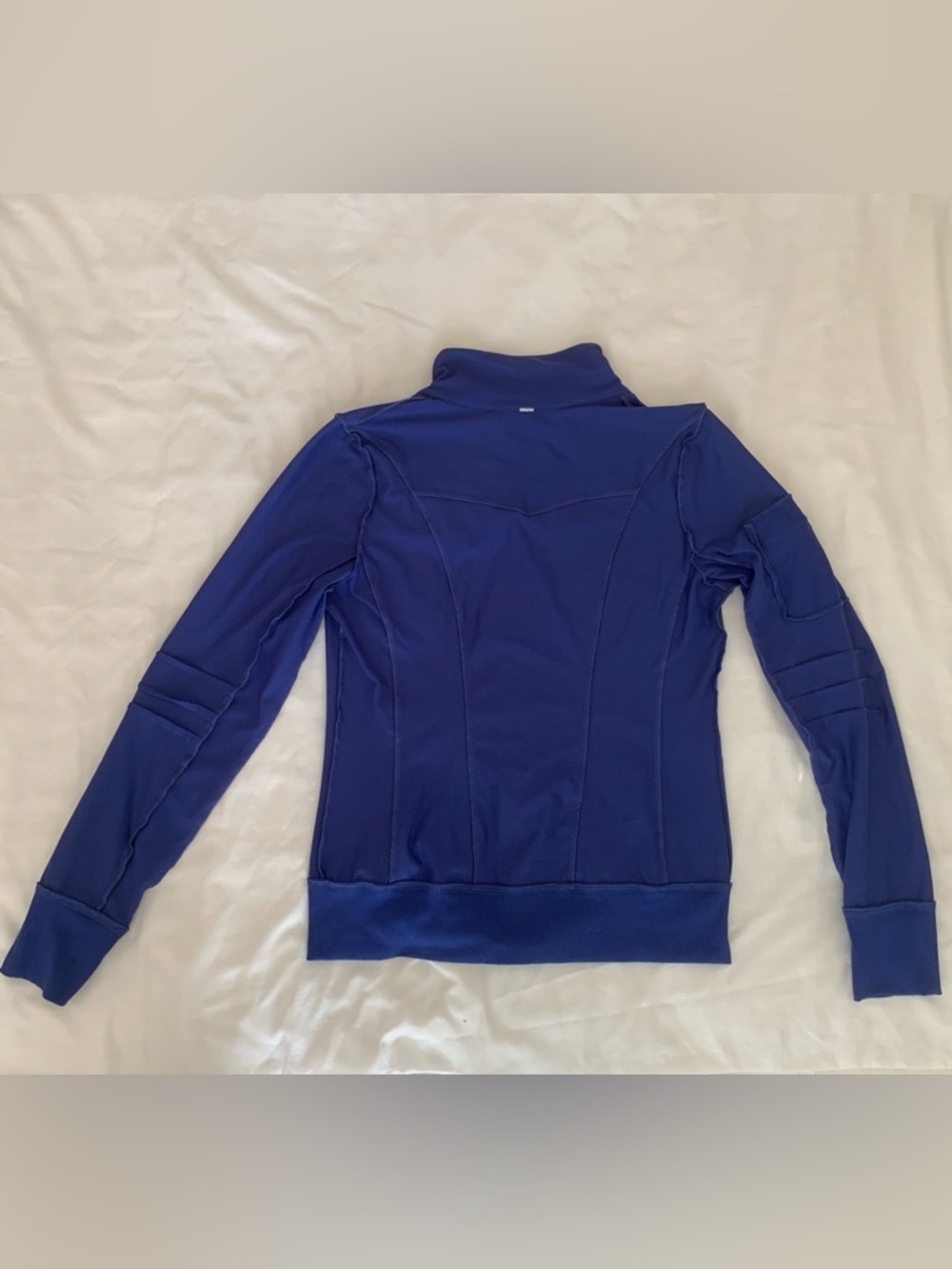 EUC Alo Yoga Blue Full Zip Performance Track Jacket - Size S/M - Picture 11 of 16